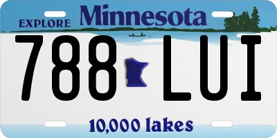 MN license plate 788LUI