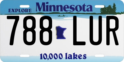 MN license plate 788LUR