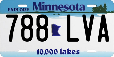 MN license plate 788LVA