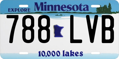 MN license plate 788LVB