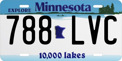 MN license plate 788LVC