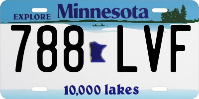 MN license plate 788LVF