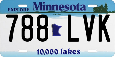 MN license plate 788LVK