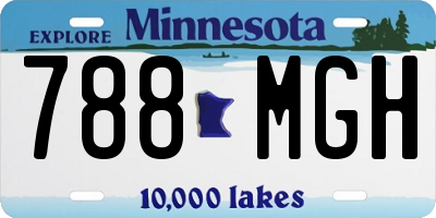 MN license plate 788MGH