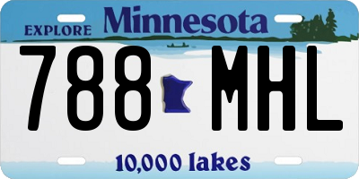 MN license plate 788MHL