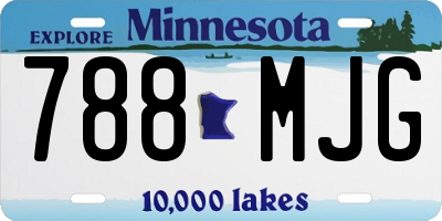 MN license plate 788MJG