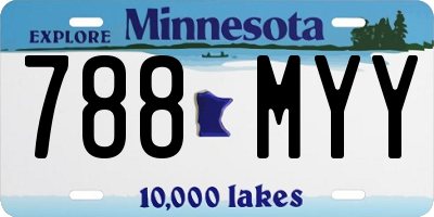 MN license plate 788MYY