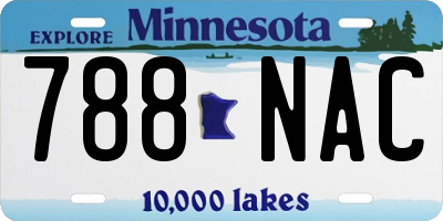 MN license plate 788NAC