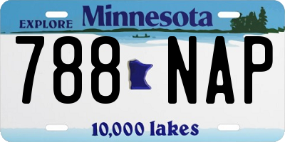 MN license plate 788NAP