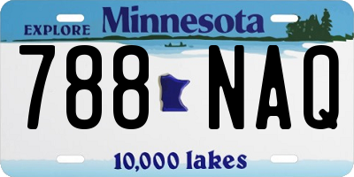 MN license plate 788NAQ