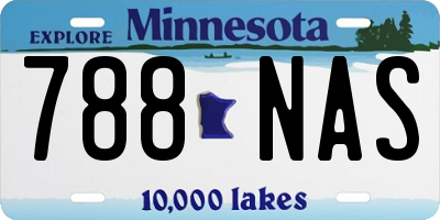 MN license plate 788NAS