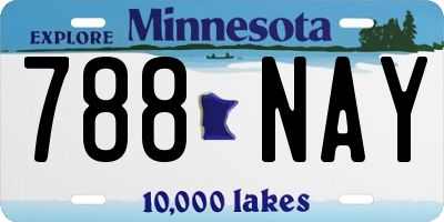 MN license plate 788NAY