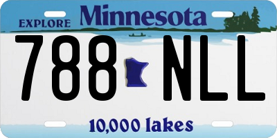 MN license plate 788NLL