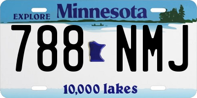 MN license plate 788NMJ