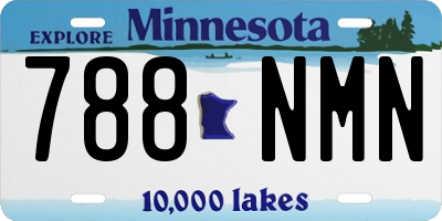 MN license plate 788NMN