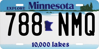 MN license plate 788NMQ