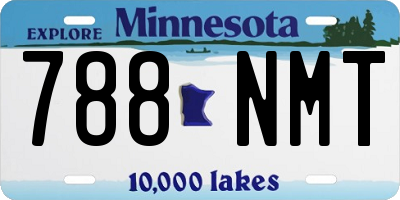 MN license plate 788NMT