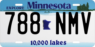MN license plate 788NMV