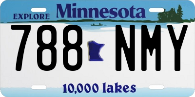MN license plate 788NMY