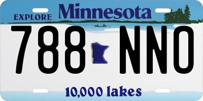 MN license plate 788NNO