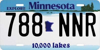 MN license plate 788NNR