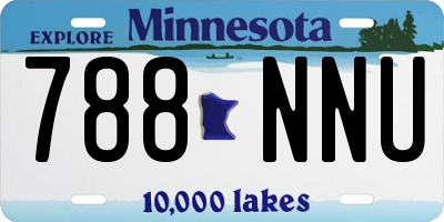 MN license plate 788NNU