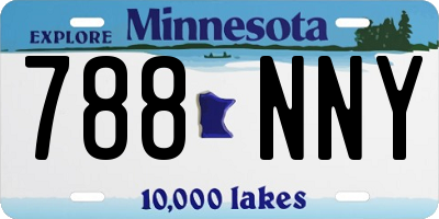 MN license plate 788NNY