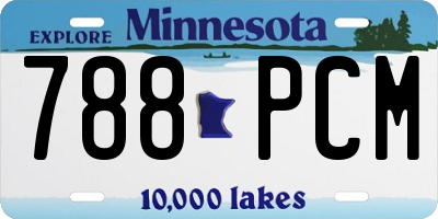 MN license plate 788PCM