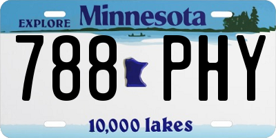 MN license plate 788PHY