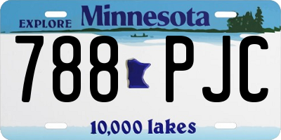 MN license plate 788PJC