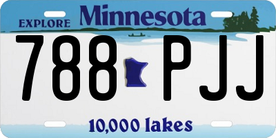 MN license plate 788PJJ