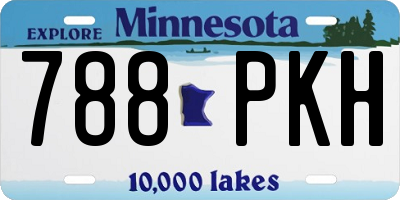 MN license plate 788PKH