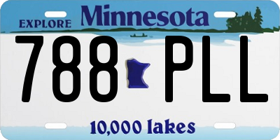 MN license plate 788PLL