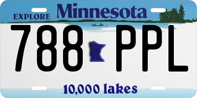 MN license plate 788PPL