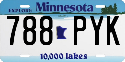 MN license plate 788PYK