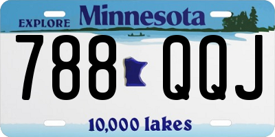 MN license plate 788QQJ