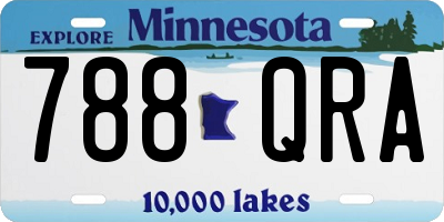 MN license plate 788QRA