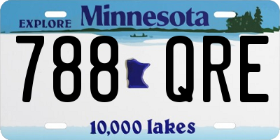 MN license plate 788QRE