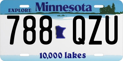 MN license plate 788QZU