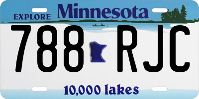MN license plate 788RJC