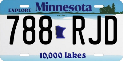 MN license plate 788RJD