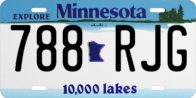 MN license plate 788RJG