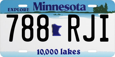 MN license plate 788RJI