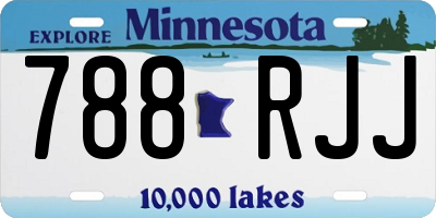 MN license plate 788RJJ