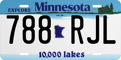 MN license plate 788RJL