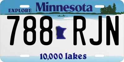 MN license plate 788RJN
