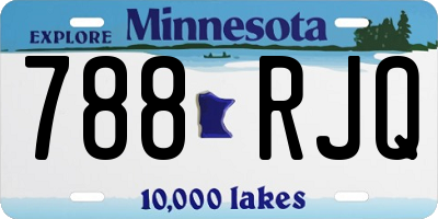 MN license plate 788RJQ