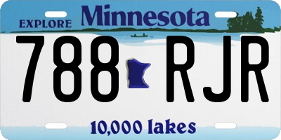 MN license plate 788RJR