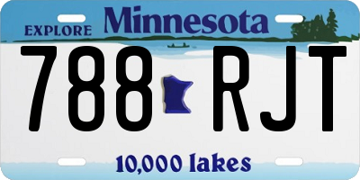 MN license plate 788RJT