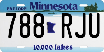 MN license plate 788RJU
